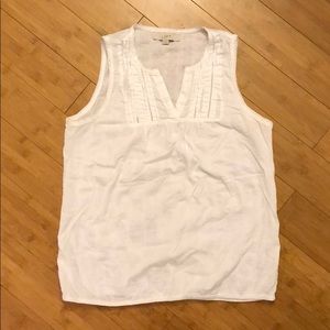 Loft White Tank Top